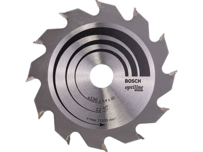 Disco de Serra Circular BOSCH 2608661131 Bosch - Lâminas de serra - aço, 24 ranhuras, Ø 19 cm, 26 cm