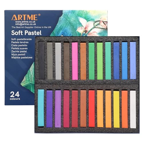Lápis de Cor ARTME Soft Pastels (24 Cores) Exerz Ltd - Instrumentos de escrita e desenho - soft, pastel, 24 cores, estojo