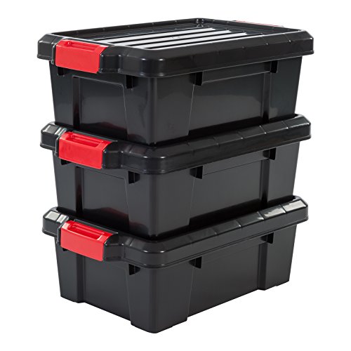 Caixa de Arrumação IRIS OHYAMA Power Box SK-130 Iris Ohyama - Recipientes de armazenamento doméstico - plástico resistente, tampa reforçada, empilhável, dimensões 46x29,7x16 cm