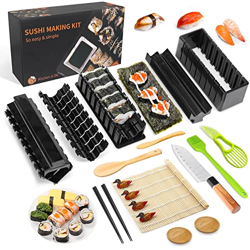 Kit de Cozinha MLRYH 20 Peças (Recondicionado Como Novo) MLRYH - Utensílios de Cozinha - 20 peças, sushi, moldes, almofada