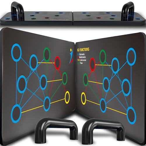 Tábua de Flexões RETOO (13 em 1 - Aço e PVC) Retoo - Barras de flexão e barra de pull-up - flexões, aço, pvc, 13 em 1
