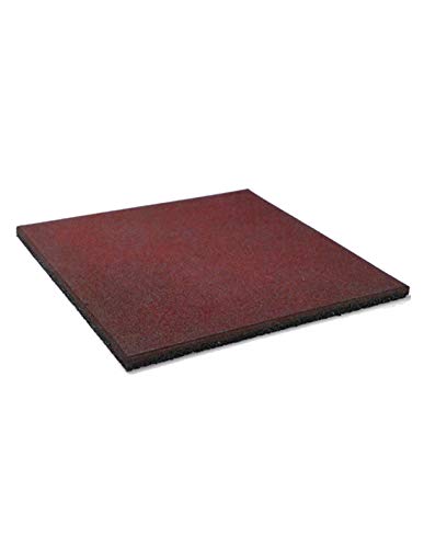 Tapete de Exterior VINSETTO Vermelho (50 x 50 cm) JARDIN202 - Materiais de Construção Civil - vinil, borracha, 50x50 cm, resistente a riscos