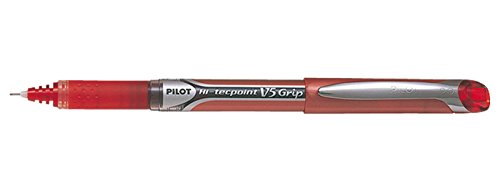 Caneta de Gel PILOT V5 Grip (0.5mm - Vermelho) Pilot - Canetas - caneta, gel, pilot v5 grip, 0.5mm, vermelho
