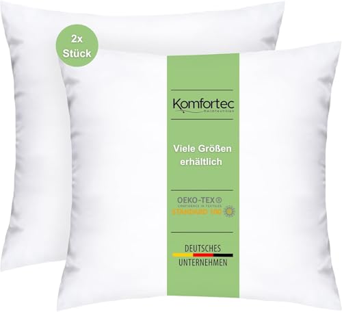 Almofadas KOMFORTEC Conjunto de almofadas com recheio de 1000 g (80 x 80 cm) Komfortec - Almofadas - microfibra, 80 g/m², apoio cervical, conforto