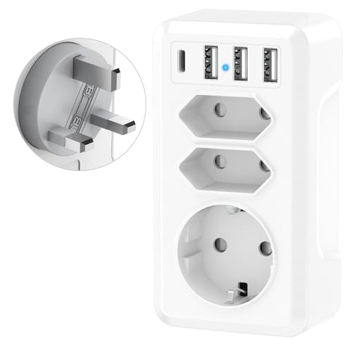 Adaptador de Viagem LINDY 7 em 1 (UK - EU) Keasen - Inversores de energia - adaptador, viagem, lindy, 7 em 1, uk eu