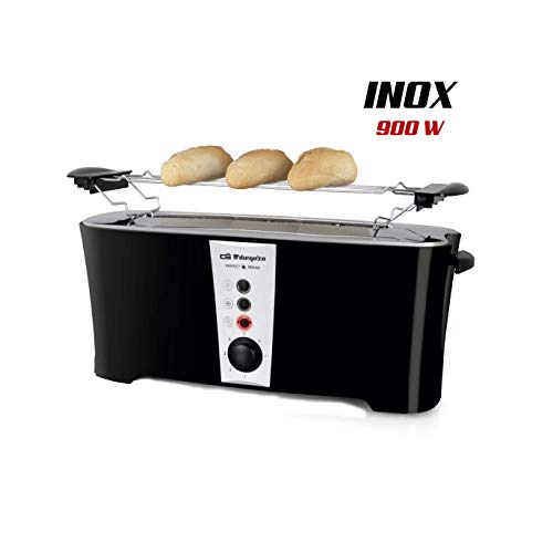 Torradeira Orbegozo To6050 Preto (Pequeno Almoço) Orbegozo - Eletrodomésticos de cozinha - preto, desconexão automática, indicador luminoso, 900 W, ajustável