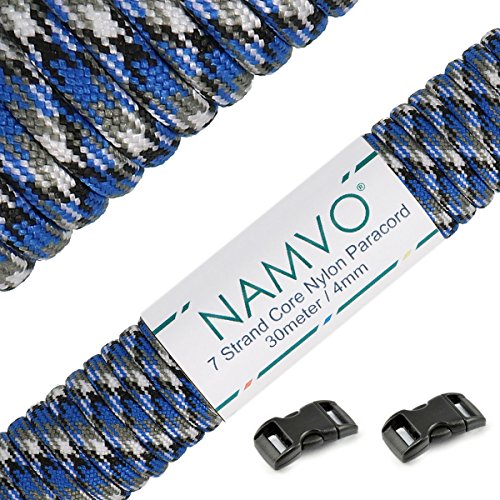 Rope para Corda Longa 100 Pies Azul e Verde Namvo - Cabos e cordas de hardware - nylon, resistente, fibras 100%, acampar