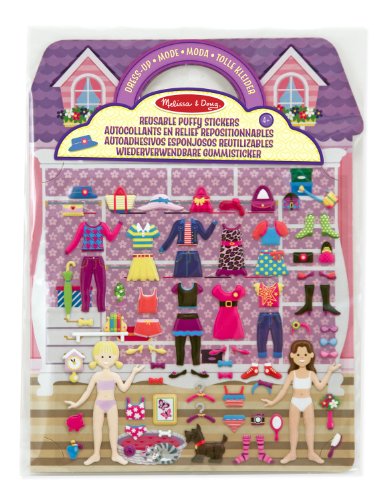 Jogo de Tabuleiro MELISSA & DOUG Dressing Up Book Melissa & Doug - Materiais de arte e artesanato - livro, vestiário, autocolantes, reutilizáveis