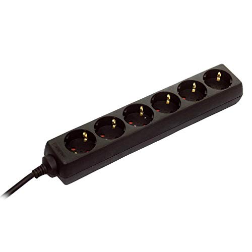Extensão Elétrica SCHWABE 11632 (6 Tomadas - Tipo F - 3m) as - Schwabe - Filtros de linha e supressores de surtos - 6 tomas, tipo f, 3m, proteção