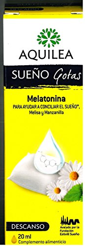 Suplemento Alimentar AQUILEA Sono Gotas (20 ml) AQUILEA - Vitaminas e suplementos - melatonina, 20 ml, manzanilla, melisa