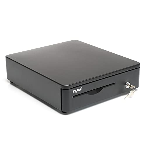 Caixa Registadora IGGUAL Iron-10R (12 V - Preto) iggual - Caixas de dinheiro - portátil, 12 v, preto, 4+5 compartimentos