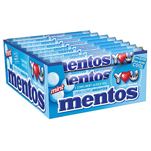 Mentos Caixa de 40 Rolos Mentha Complemento MENTOS - Doces e chocolate - 40 rolos, mentha, fresco, picante