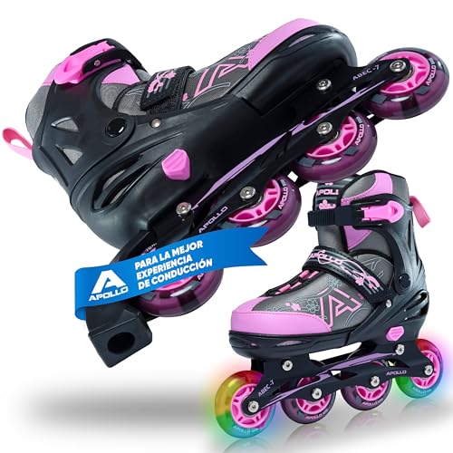 Scooter APOLLO CHAMPION (Idade Mínima: 5 Anos - Preto) 3S GmbH & Co. KG - Patins em linha e patins de rodas - ajustável, rodas led, 5 anos, confortável