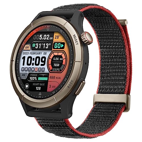 Smartwatch AMAZFIT Cheetah Pro (Bluetooth - Silicona - Preto) Amazfit - Monitores de atividade - 1.45, bluetooth, silicone, preto, io-litio