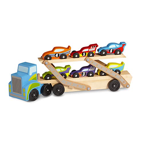 Conjunto de brinquedos MELISSA & DOUG Wooden Fold & Go Barn (3 anos) Melissa & Doug - Caminhões de brinquedo & veículos de construção - conjunto, brinquedos, melissa & doug, wooden fold & go barn, combo transportador, jogo