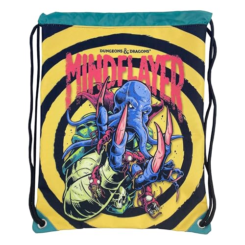 Mochila DRAGONES Y MAZMORRAS Juvenil (Preto - Poliéster) Dungeons & Dragons - Mochilas - preto, poliéster, juvenil