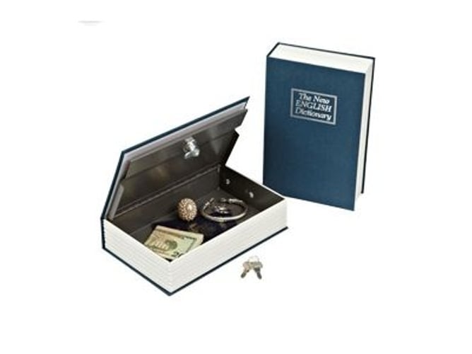 Livro de segurança THUMBSUP Secret Safe (Idade Mínima Recomendada: 3 anos) Thumbs Up - Cofres de segurança - alta segurança, fechadura de bloqueio, portátil, dois compartimentos