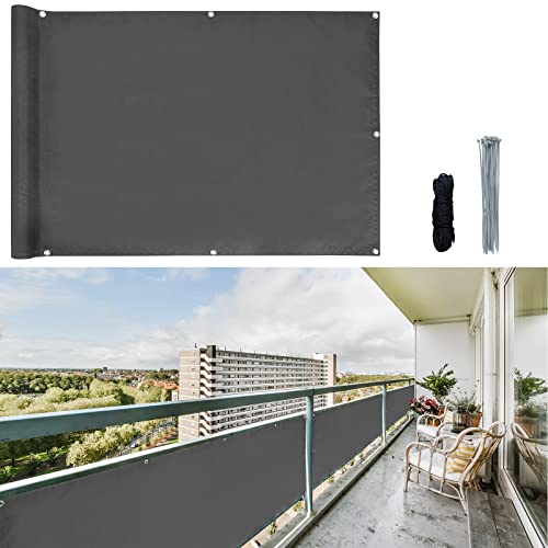 CCLIFE 1.5x2m Toldo para Balcões com Corda e Correias CCLIFE - Biombos - toldo, balcones, corda, correias