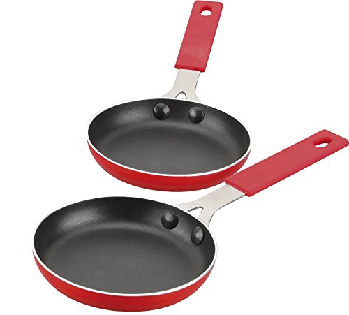 Conjunto de Panelas JATA R266 (Alumínio - Vermelho) Jata - Utensílios de cozinha - alumínio, antiaderente, vermelho, 2 panelas