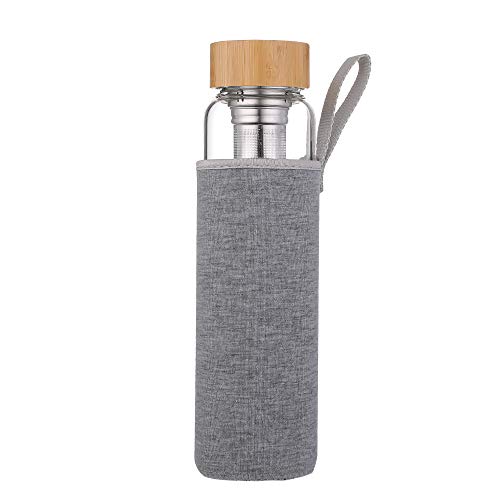 Garrafa SUNKEY com Infusor e Tampa de Bambu Sunkey - Garrafas de água - infusor, tampa de bambu, 1L, acero inoxidavel