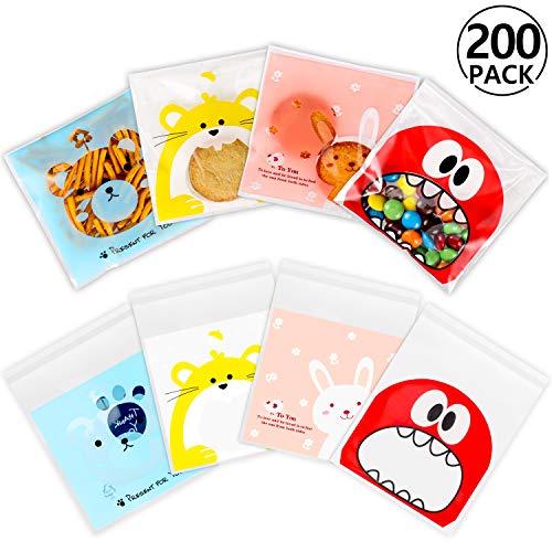 Conjunto de 200 Bolsas de Plástico YOSEMY Yosemy - Sacolas de presente - 200 bolsas, plástico