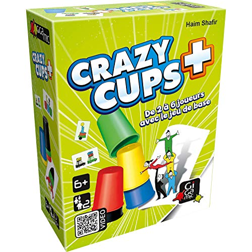 Jogo de cartas GIGAMIC Crazy Cups Plus (6 anos) GIGAMIC - Jogos - cartas, copos, 19 cartas, 10 copos