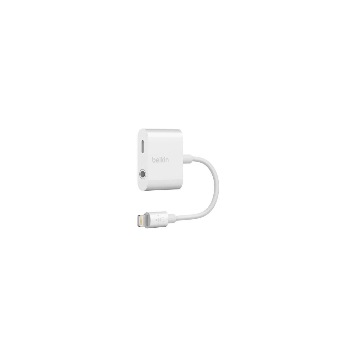 Cabo de Áudio BELKIN (Jack 3.5mm - Lightning - Preto) Belkin - Adaptadores de cabos de áudio e vídeo - 3.5mm, lightning, preto, carga