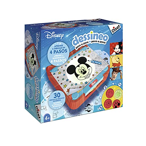 Livro Dessineo 4 Pasos Disney de Diset (Espanhol) Diset - Brinquedos - livro, dessinado, 4 passos, disney, diset