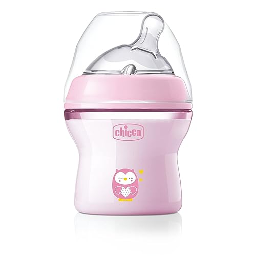 Biberão CHICCO Natural Feeling (Rosa) (150 ml) Chicco - Biberões - 150 ml, ergonômico, anticólicas, comfy