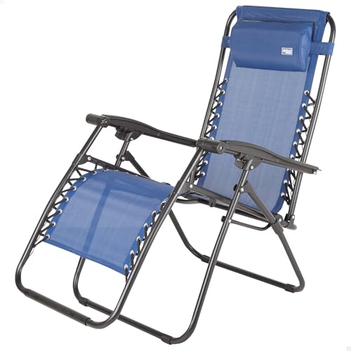 Cadeira de jardim AKTIVE Azul (Plástico - Carga máx.: 120 kg) AKTIVE - Móveis de exterior - plástico, 120 kg, azul, poliéster