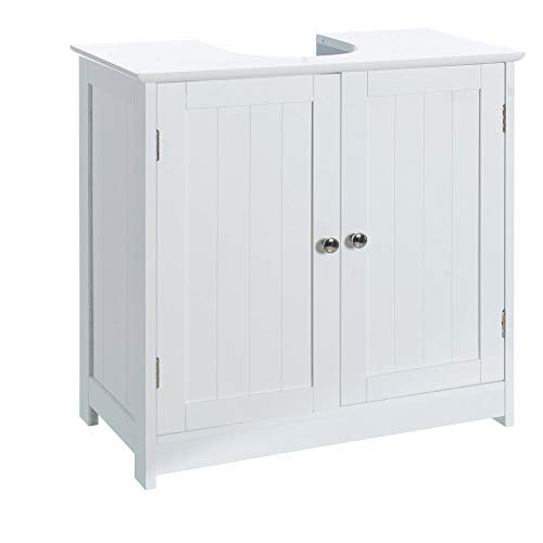 Armário de Casa de Banho LOLAHOME | Branco (Cozinha e Casa de Banho) LOLA HOME - Banheiros vaidades - branco, cozinha, casa de banho, 2 portas, 1 gaveta