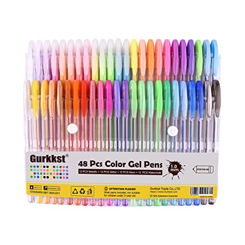 Canetas de Feltro GURKKST 48 Set Boligrafos Gel Gurkkst - Canetas - canetas, feltro, gurkkst, bolígrafos, gel