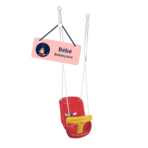 Baloiço para Bebé Hudora | Vermelho, Amarelo Hudora - Baloiços de brincar - vermelho, amarelo, plástico, ajustável