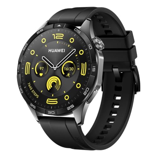 Smartwatch HUAWEI Watch GT4 (46mm - Preto) HUAWEI - Óculos inteligentes - 46mm, tátil, silicone, bluetooth 4.2