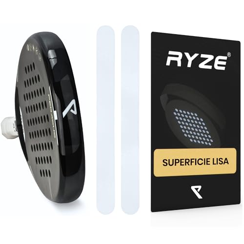 Ryzee Proteção de Pala de Tênis de Padel Transparente (Pack de 2) Ladhouse ApS - Raquetes de ténis de plataforma e remo - transparente, pack 2, prolonga vida útil, fácil de aplicar