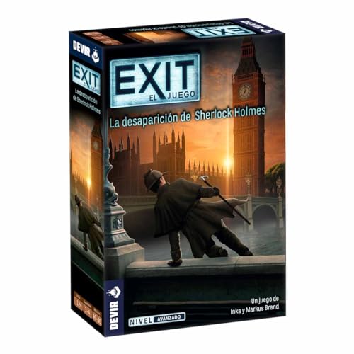 Jogo Coletivo DEVIR Exit - A desaparecimento do Sherlock Holmes Devir - Jogos de tabuleiro - jogo coletivo, desaparecimento, Sherlock Holmes