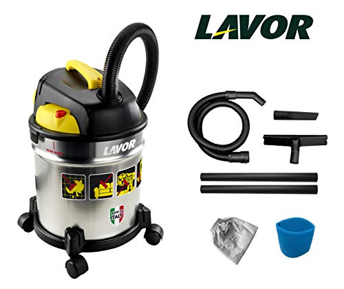 Aspirador Lavorvac 20 S 8.243.0002 | Cinzento Lavor - Aspiradores - 1200 W, 20 l, manguito flexível, sopro, filtro pneumático