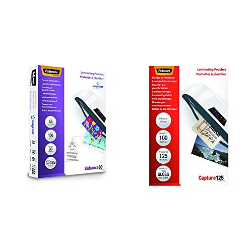 Bolsas para Plastificar FELLOWES ImageLast A5, 100 Unidades Fellowes - Filme de laminação, pochetes e folhas - 100 unidades, qualidade superior, A5