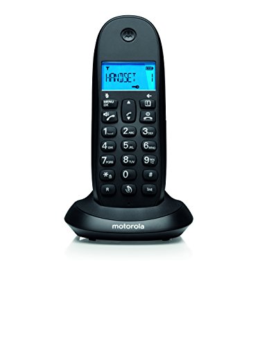 Telefone Motorola C1001LB+ | Preto (Telefone Sem Fios) Motorola - Telefonia - secretária, preto, sem fios