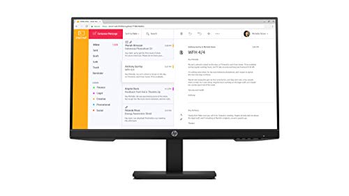 Monitor Essencial HP P24h G4 (24'' - 14 ms - LED - 1920x1080 - FullHD) HP - Acessórios de monitor de computador - 24 polegadas, led, full hd, 1920x1080
