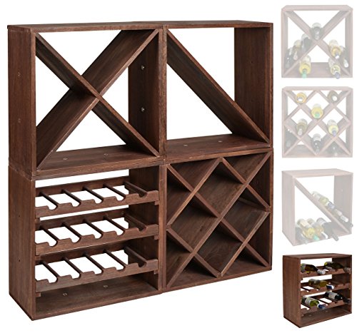 Estante para Garrafas de Vinho VINLO CUBOX 50 ts-ideen - Suportes para vinhos - estante, garrafas, vinho