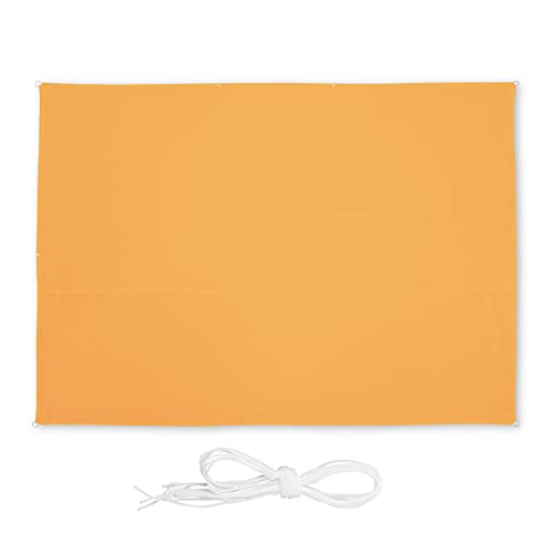 Relaxdays 4001000000 toldo para campismo Amarelo Relaxdays - Toldos e gazebos - amarelo, poliéster, aço inoxidável, 2,7 kg