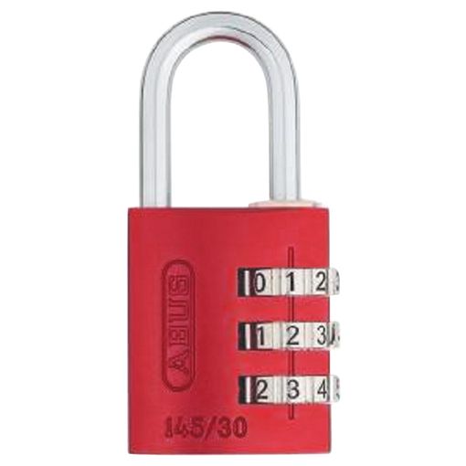 Cadeado de Segurança ABUS 46615-1 | Vermelho (Manutenção) ABUS - Fechaduras e chaves - alumínio, combinatória, 30 cm, 90 g