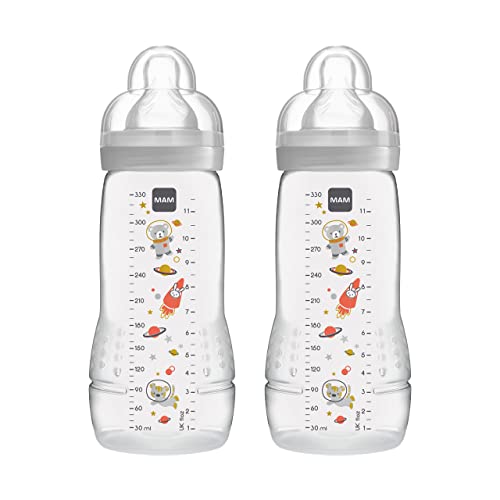 Conjunto de Biberões MAM Easy-Active (2 Un - 330ml) MAM Babyartikel GmbH - Biberões - 330 ml, silicone, antifadiga