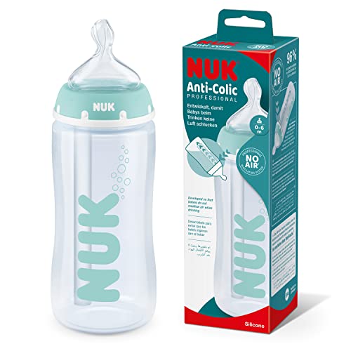 Biberão NUK First Choice Plus (0-6 m - 300ml) NUK - Biberões - 0-6 meses, 300ml, anti-cólicas, forma natural