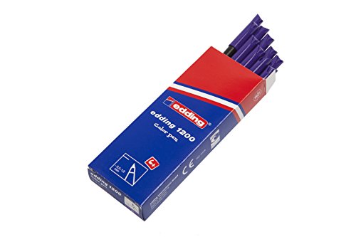 Caneta Fineliner EDDING E-1200 (Multicor - 10 Unidades) Edding - Canetas - multicor, 10 unidades, tinta à base de água, ponta redonda