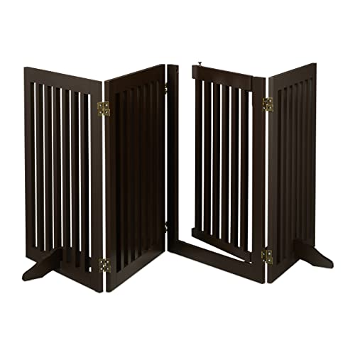 Porta de Segurança Relaxdays | 70 x 207 cm - Castanho Relaxdays - Móveis para bebês e crianças pequenas - segurança, 70x207 cm, castanho