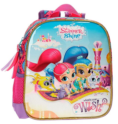 Mochila SHIMMER AND SHINE Wish (25 x 20 x 10 cm) Shimmer & Shine - Mochilas - 25x20x10 cm, resistente à água, vários bolsos, pesponto ajustável