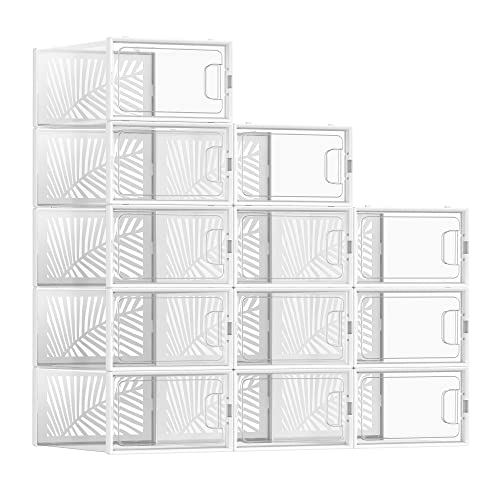 Sistema de Arrumação SONGMICS Lsp106W12 Branco SONGMICS - Caixas de mudança e envio - transparente, branco, pet, plástico