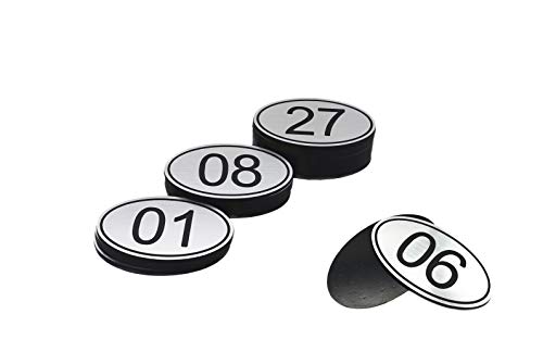 Mesa Ovalada com Números Impressos em ABS PlayCool - Sinalização - mesa ovalada, números impressos, abs